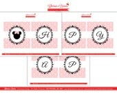 Vintage Minnie Mouse Printable Banner