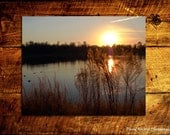 Nature Photography , Lakeside , Beautiful Florida Sunset , End of the Day , Digital Photo