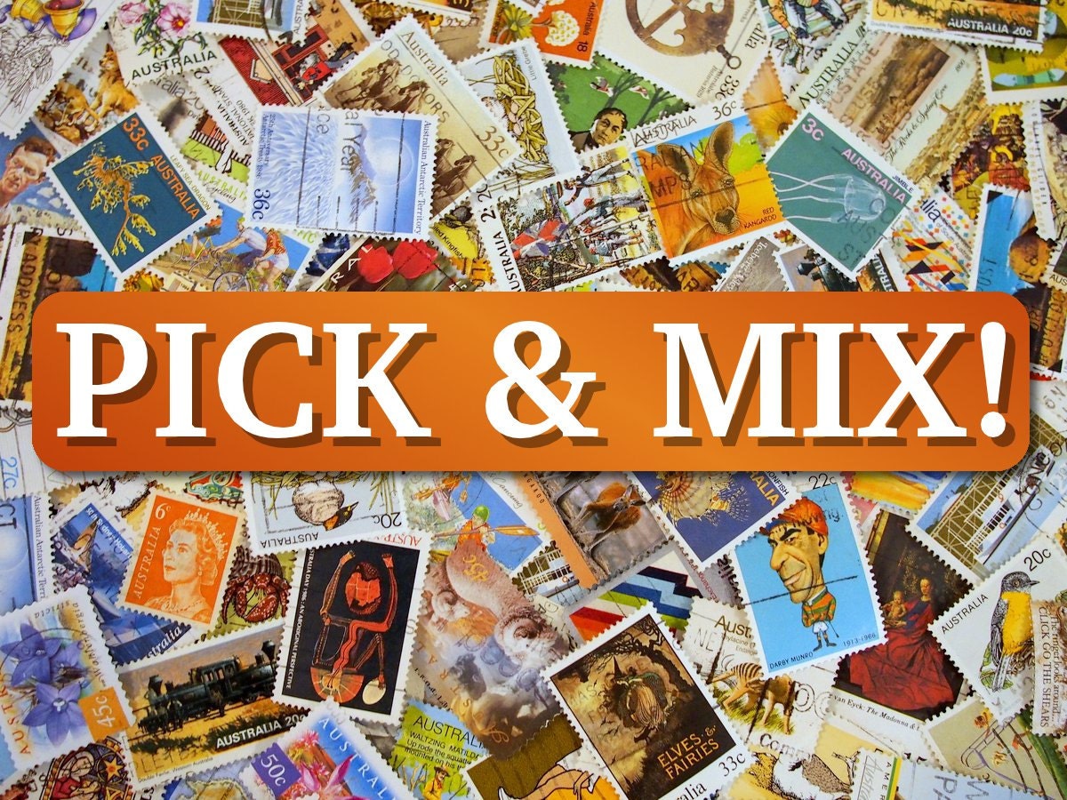 Pick & Mix 10x your choice from our Australian Stamps range