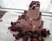 Ice Cube Bath Bombs - Set of 6 Bath Bombs - Rose Geranium