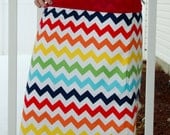 Chevron Maxi Skirt
