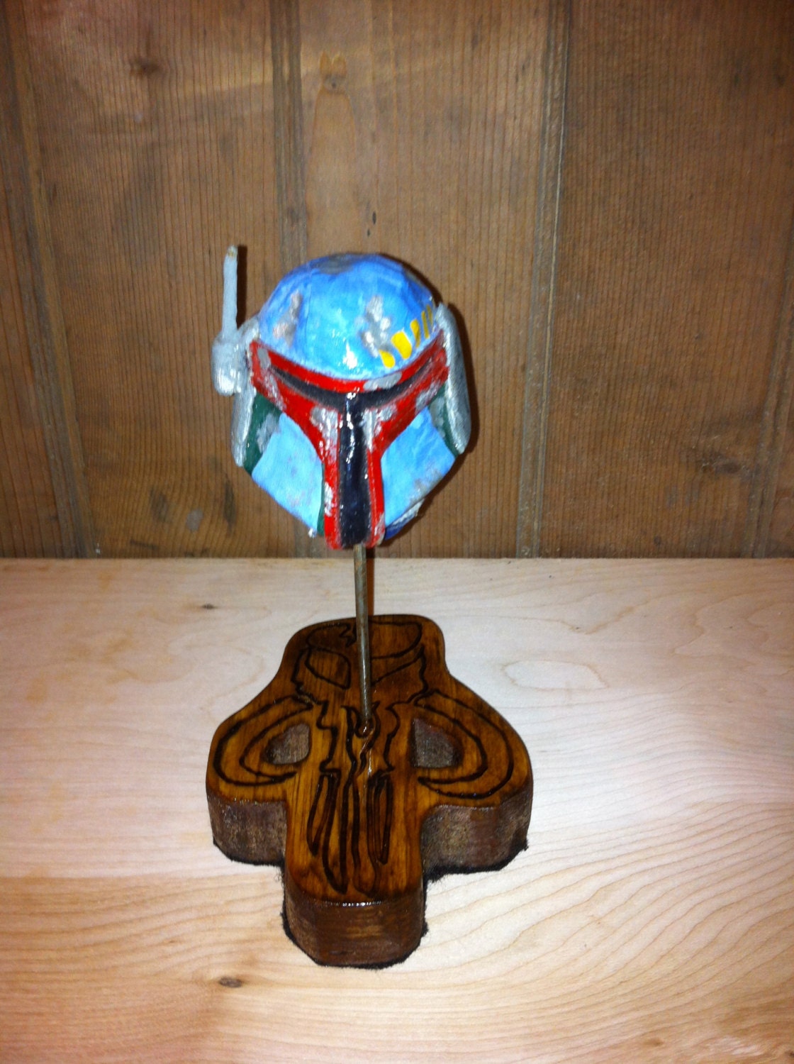 Boba Fett , Star Wars, Mixed Media Helmet Sculpture