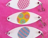 Pink Yellow Blue Egg Fishing Lure Colorful Gift Girl Mothers Day Fisherwoman Birthday Wife Wedding Favor