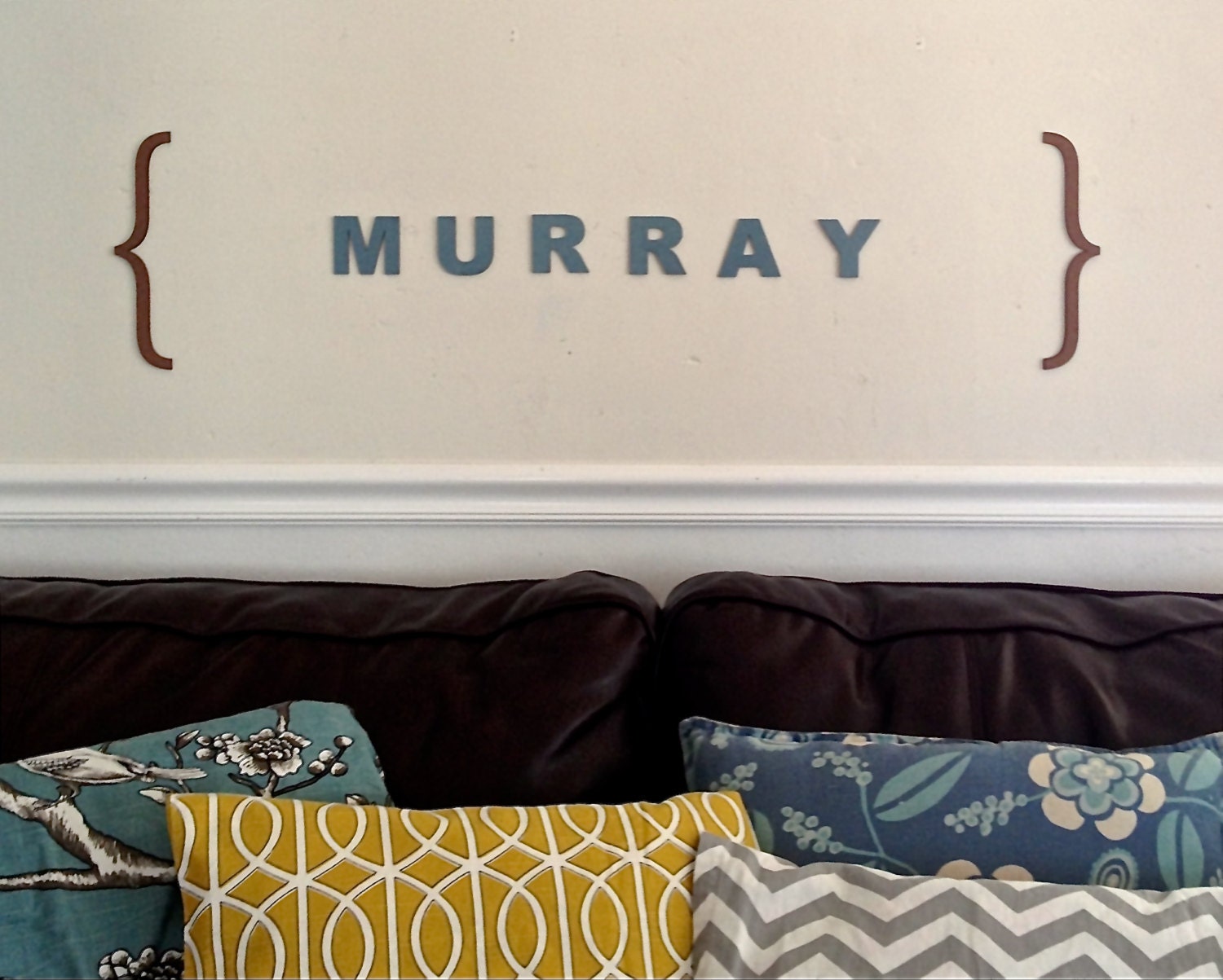 Custom Lasered Phrase, Home Decor, Typography, lasercut, parenthesis