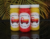 Personalized Firetruck Party Bubbles-Set of 12, Birthday Party Favors, Party Bubbles, Party Favors