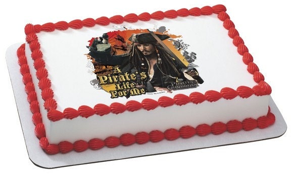PIRATES OF CARIBBEAN Edible Image Cake Topper Il_570xn