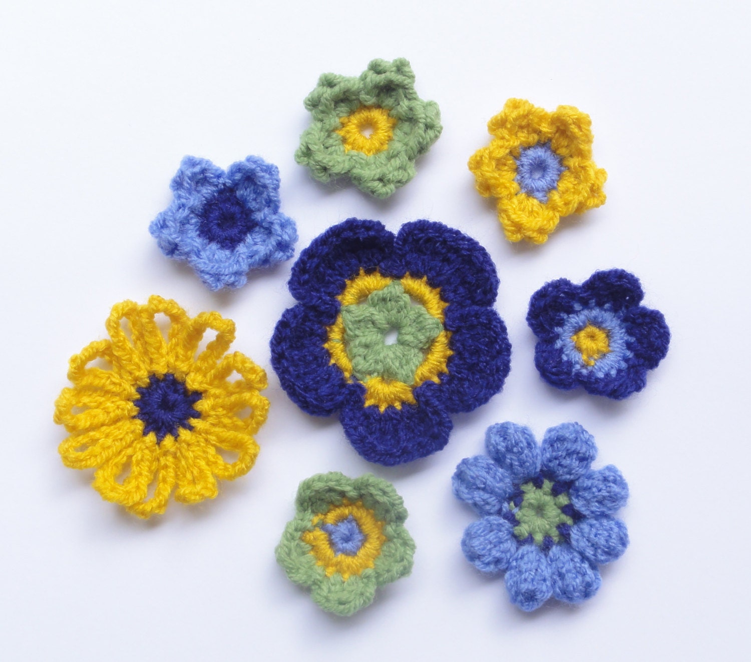 Crochet Flower Appliques