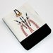 iPad Cover , iPad 2 Case, Kindle Sleeve, Padded Netbook Cover, Hand Embroidered, iPad fabric Case, iPad 3 Sleeve, Handmade Nexus10 Case