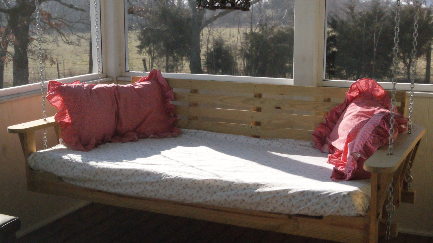 Custom Swinging Porch Bed