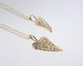 ash hoffman jewelry made to order custom 14k gold angel wing necklace