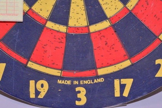 Vintage Dart Board Baseball Game Board by Pureandsimplevintage