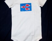 Hand painted short sleeve  body-suit for babies