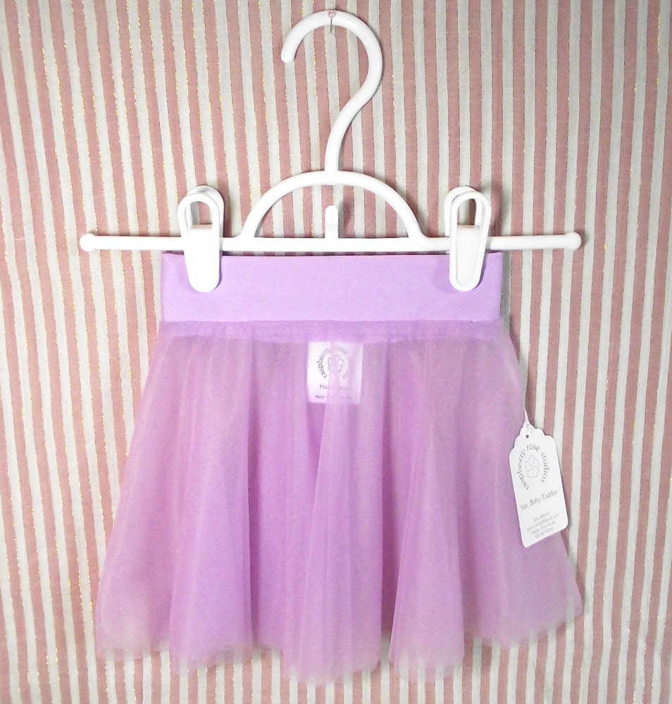 Children's Mesh Chiffon Dance Skirt - Lilac - Small/Medium