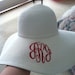 Monogrammed Women"s Derby Hat