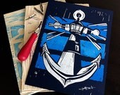 To The Sea - Linocut Print