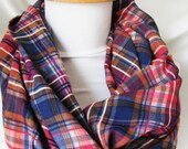 Checkered Colors Of Spring/ High Fashion Shawl / Spring 2012 Fashion Pashmina / Pink - Gray -White / Lightweight, Summer Scarf, Spring