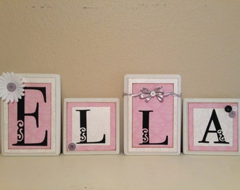 Popular items for baby name letter hanging wall on Etsy