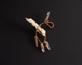 Shamanic Ear Cuff, Feather, New Gypsy, Tribal, Steampunk, Festival Gear.