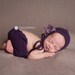 Bonnet and Short pants set with detachable flower