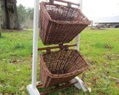 Shabby chic furniture , bathroom storage, kitchen organizer, kitchen decor, craft organizer, basket