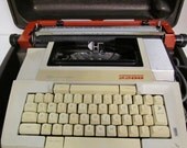 Coronamatic typewriter 2200, vintage typewriter ,retro typewriter ,electronic ,industrial ,office.