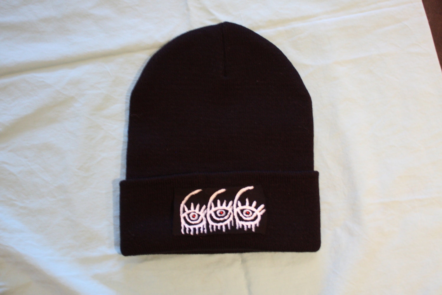 Black 666 Eye Beanie