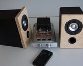 Custom Desktop Computer Ipod Iphone Vacuum Tube Audio System - maple