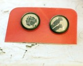Even Artichokes Have Hearts (Brass Post Earrings)