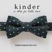 THE CHARLES: Navy Multi-colored Polka Dot Bow-tie