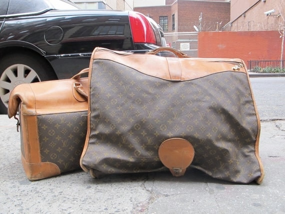 Buy garment bags luggage - Vintage 1970's Louis Vuitton Garment Bag Luggage