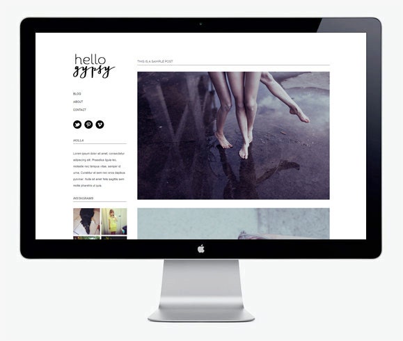 Hello Gyspy - Blogger Template