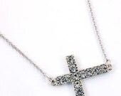 Side Cross Necklace