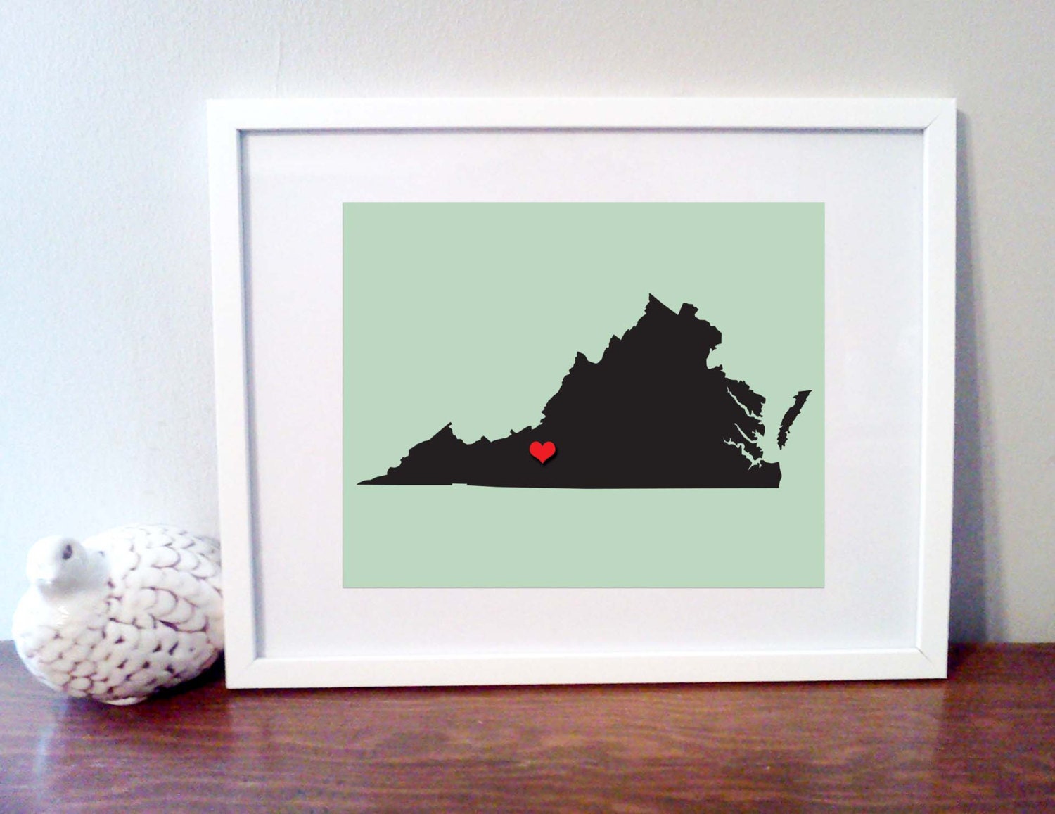 Customizable Virginia Art- 8x10 Digital Print