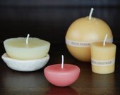 Romantic Rose Tea Light Floating Beeswax Candle Handmade Natural Lighting