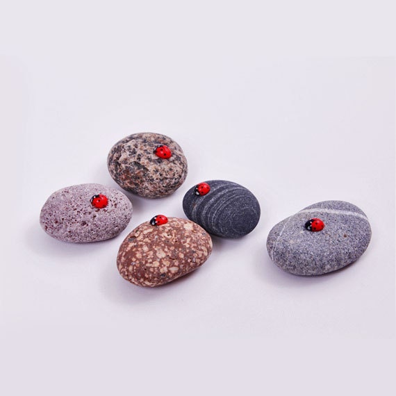 Lucky Ladybird (Ladybug) Pebble