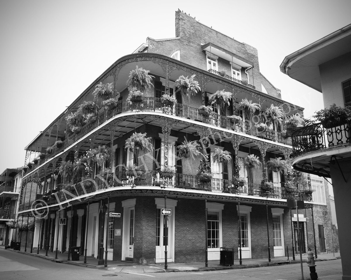 Royal And Dumaine - New Orleans, Louisiana - Black And White Art Photography