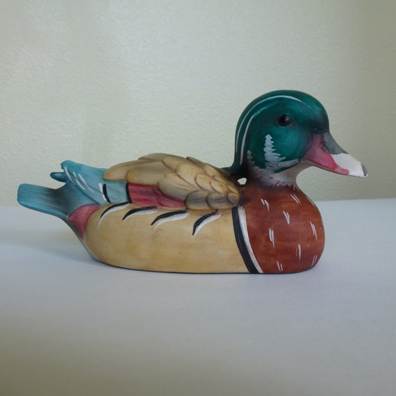 ceramic duck statue