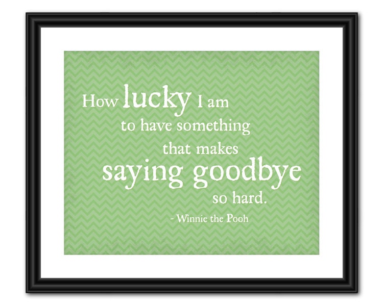 Printable Quote Art - Winnie-the-Pooh - 8x10 - Instant Download