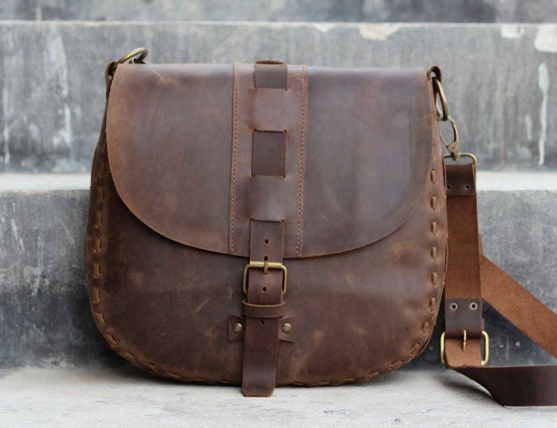 Messenger bag for Women / Brown Leather Satchel / Leather Handbag / Leather Travel bag / Leather bag / Handmade bag / Shoulder bag