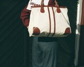 Heavy canvas and leather bag