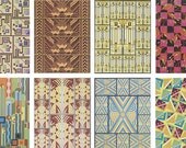 Decorative Paper - Art Deco, Art Nouveau, African textile, Native America Aztec, Tapestry