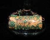 Wine Glass Tag  - Uncork & Unwind - Custom words and colors available. (Light Green Shown)