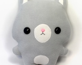 Cute Plushie Pillow Bunny Rabbit 15" Soft Doll - Large Handmade Cuddly Plush Toy
