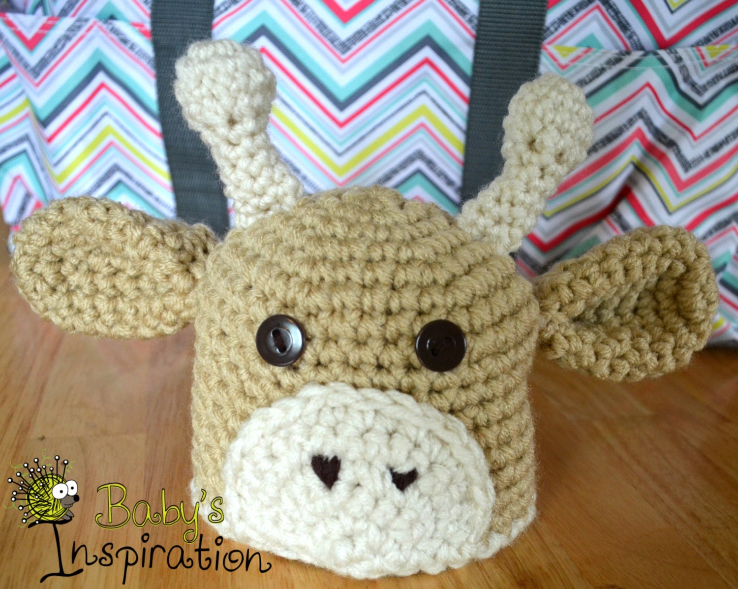 Newborn Giraffe Photo Prop Hat