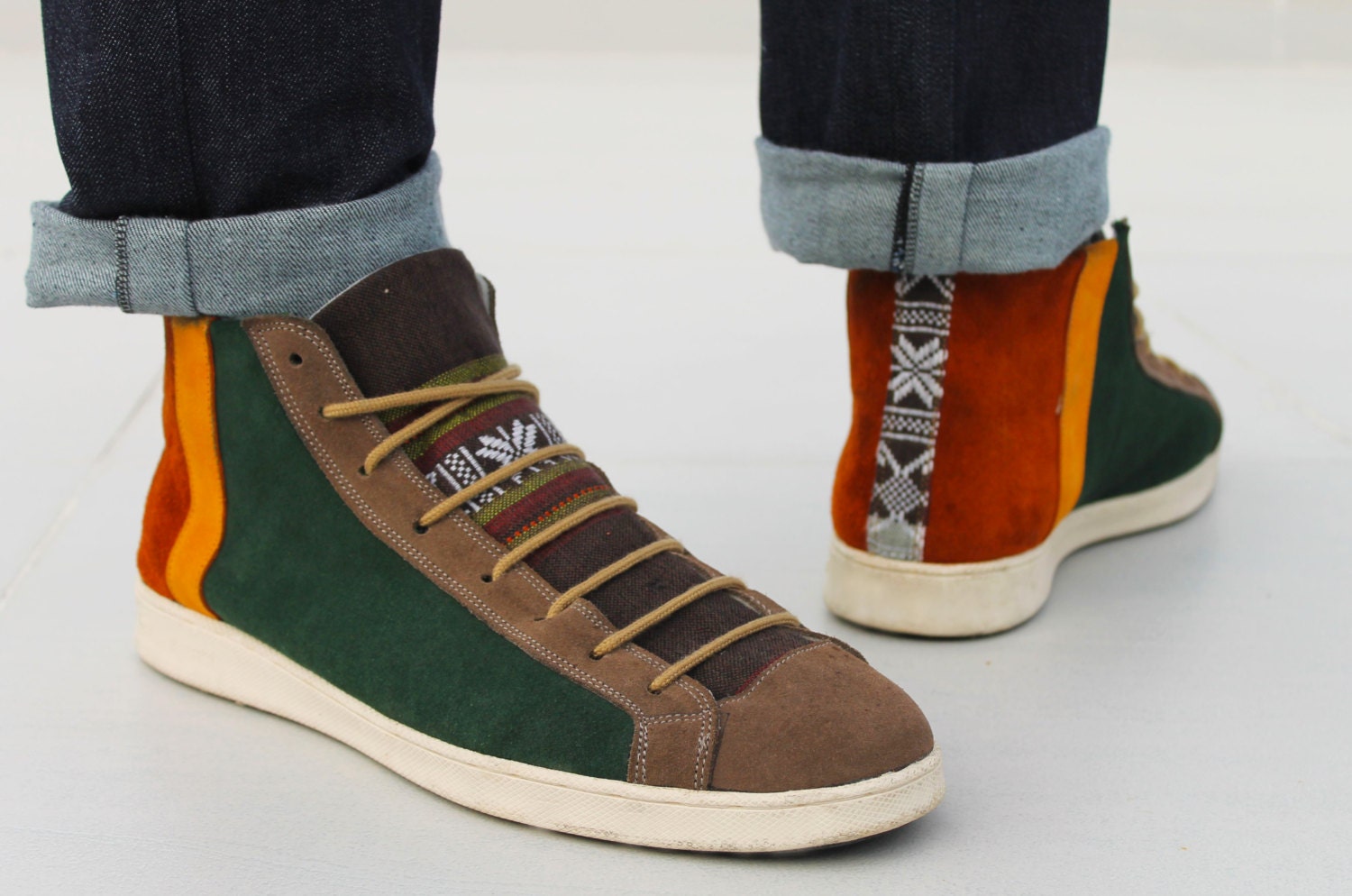 High-top Sneakers - Unisex Shoes - Any Colors - Any Shoe Size