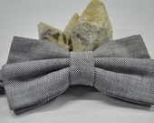 Gray bowtie - Special men's bowtie - Necktie Handmade - Gift - loadstar