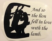 Twilight Inspired- Edward and Bella Vinyl Decal