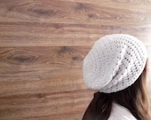 Snow White Slouchy Beanie - Womens Touque