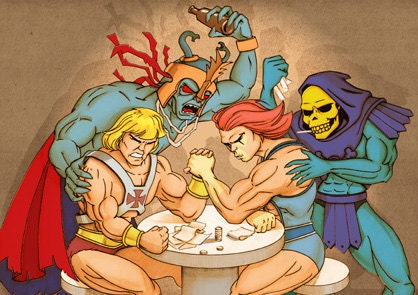 He-Man vs Lion-O A4/letter Print