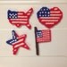 Set of July Fourth Magnets